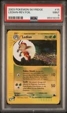 2003 POKEMON SKYRIDGE #15 LEDIAN-REVERSE FOIL PSA 9