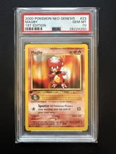 POKEMON MAGBY NEO GENESIS 1ST EDITION RARE #23 PSA 10 GEM MINT