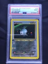 Pokemon Cards: 1st Edition Neo Discovery Rare: Magnemite 26/75: PSA 9