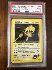 Pokemon Rocket's Zapdos Gym Challenge 1st Edition Holo Rare #15 PSA 9 Mint