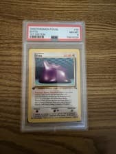 Pokémon Fossil Ditto 1st Edition Rare Regular PSA 8 1999 18/62
