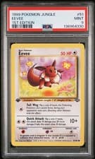 Pokemon 1999 1st Edition Jungle Eevee 51/64 PSA 9 MINT