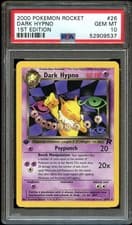 PSA 10 GEM MINT Dark Hypno 26/82 RARE Team Rocket 1ST EDITION Pokemon Card
