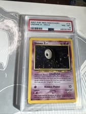 2001 Pokemon Neo Discovery Unown A Holo 14/75 - PSA 8