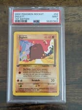 2000 Pokemon Team Rocket 1st Edition Diglett PSA 9 MINT 52/82
