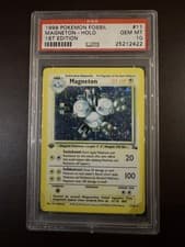 PSA 10 Magneton 11/62 HOLO RARE Fossil 1ST EDITION TCG - please read description
