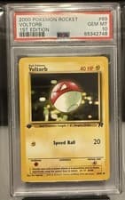 Pokemon PSA 10 1st Edition Voltorb 69/82 Team Rocket