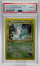 2000 POKEMON GYM CHALLENGE #44 GIOVANNI'S NIDORINA 1ST EDITION PSA 8 NM-MT