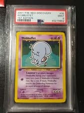 Wobbuffet 35/75 1st Edition Rare Neo Discovery Pokemon TCG Wotc PSA 9 MINT!