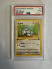 2000 Pokemon - 1st Edition Dratini Non Holo - Team Rocket 53/82 PSA 9 Mint! WOTC