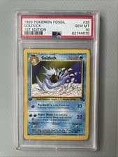 1999 Pokémon Fossil Golduck #35 1st Edition PSA 10