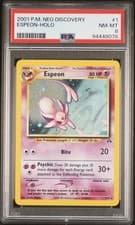 Espeon Holo PSA 8 2001 Pokemon Neo Discovery #1