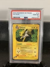 2003 Pokemon Skyridge Jolteon 13/144 PSA 10 Gem Mint