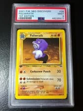 2001 Pokemon Neo Discovery #28 Poliwrath MINT 1st Edition PSA 9 Rare Fresh Grade