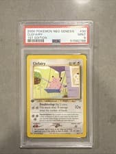 Pokemon Neo Genesis 1st Edition Clefairy 30/111 2000 PSA 9 Mint WOTC