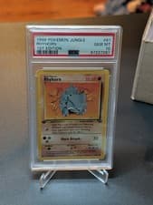 PSA 10 1999 Pokémon Jungle 1st Edition Rhyhorn #61