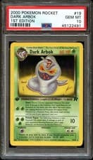 PSA 10 GEM MINT Dark Arbok 19/82 RARE Team Rocket 1ST EDITION Pokemon Card