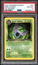PSA 10 GEM MINT Dark Golbat 24/82 RARE Team Rocket 1ST EDITION Pokemon Card