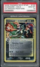 2006 Pokémon Gold Star Charizard Dragon Frontiers Holo #100 - PSA 10 - GEM MINT
