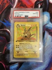 PSA 10 1st Edition Raichu Fossil - (29/62) GEM MINT 1999 Pokemon English