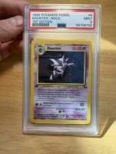 Pokémon Haunter 6/62 Fossil 1st Edition Holo Rare 1999 PSA 9