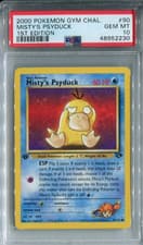 PSA 10 Pokemon 2000 1st Edition Misty's Psyduck Gym Challenge 90 GEM MINT