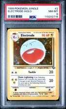 1999 Pokemon Jungle Electrode Holo #2 Unlimited PSA 8 WOTC Vintage