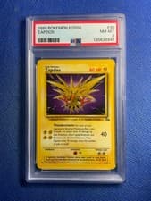 1999 Pokemon Fossil Zapdos #30/62 English PSA 8 Near Mint Unlimited