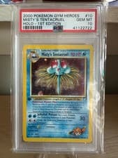 Pokemon Misty's Tentacruel Gym Heroes 1st Edition Holo Rare #10 PSA 10 Gem Mint