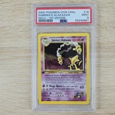 PSA 9 1st Edition Sabrina's Alakazam 16/132 Gym Challenge Holo Rare Pokemon Card