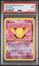 2000 Pokemon Team Rocket Drowzee 1st Edition #54 PSA 9 MINT