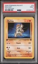 2000 Pokemon Team Rocket Machop 1st Edition #59 PSA 9 MINT