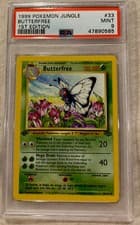 1999 POKEMON JUNGLE 1ST EDITION BUTTERFREE #33- PSA 9 MINT-FRESHLY GRADED-RARE!