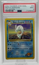 2000 POKEMON GYM CHALLENGE #54 MISTY'S DEWGONG 1ST EDITION PSA 9 MINT