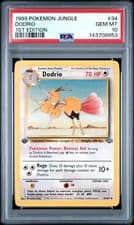 PSA 10 GEM MINT 1999 POKEMON JUNGLE 34 DODRIO 1ST EDITION ENGLISH