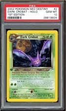 Pokémon - Dark Crobat Holo Neo Destiny 1st Edition #2 PSA 10