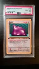Pokémon Ditto Fossil 1st Edition 18/62 Regular PSA 10 GEM MT 1999