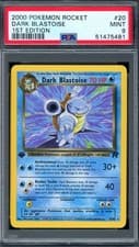 PSA 9 Pokemon 2000 1st Edition Team Rocket Dark Blastoise Rare #20