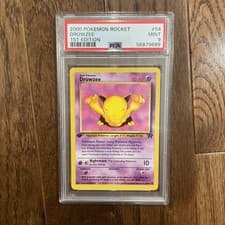 Drowzee #54 1st Edition Team Rocket  PSA 9 Mint Vintage Pokemon TCG WOTC