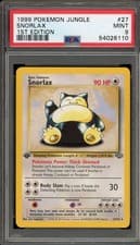 Pokemon Snorlax Jungle 1st Edition NON Holo Rare #27 PSA 9 Mint