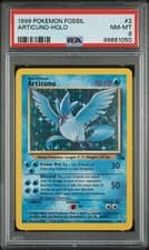 Articuno 2/62 Holo Rare Pokemon Fossil Holo PSA 8 NM-MT