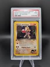 PSA 9 ROCKET'S HITMONCHAN 2000 POKEMON GYM HEROES HOLO 1ST EDITION #11 SWIRL🌀🌀