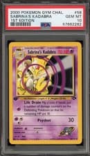 Pokemon Sabrina's Kadabra Gym Challenge 1st Edition #58 PSA 10 Gem Mint