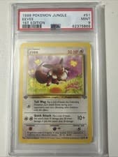Pokemon PSA 9 Eevee 1st Edition 51/64 Jungle Regular