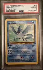 1999 Pokémon Articuno Fossil 1st Edition PSA 8 Rare 17/62 English