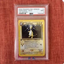 1st Edition Neo Genesis Ampharos Holo PSA 9 - Vintage WOTC English