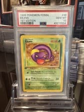 1999 Pokemon Card Fossil Set 1st Edition Ekans #46 PSA 10 46/62 English