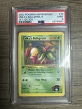 Erika's Bellsprout 75/132 Gym Heroes 1st Edition PSA 9