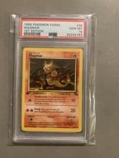 The Pokémon Company 1999 Fossil Magmar 1st Edition PSA 10 39/62 English