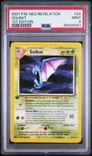 PSA 9 MINT Golbat 29/64 1st Edition Neo Revelation 2001 Pokemon Card